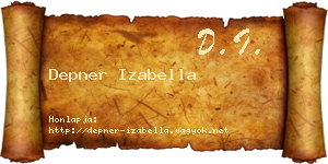 Depner Izabella névjegykártya
